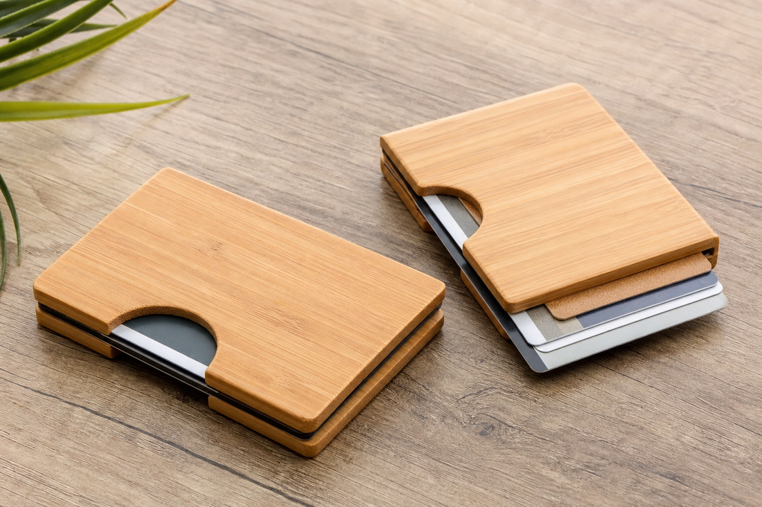 Bamboo Charm Card Cases: Minimalist Wallets with Character