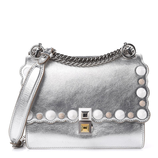 Featured image for Fendi Kan I Metallic Silver Bag Review: Stylish & Chic