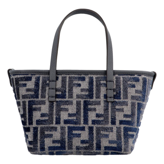 Featured image for Fendi Mini Roll FF Tote Review: Blue-Gray Chenille