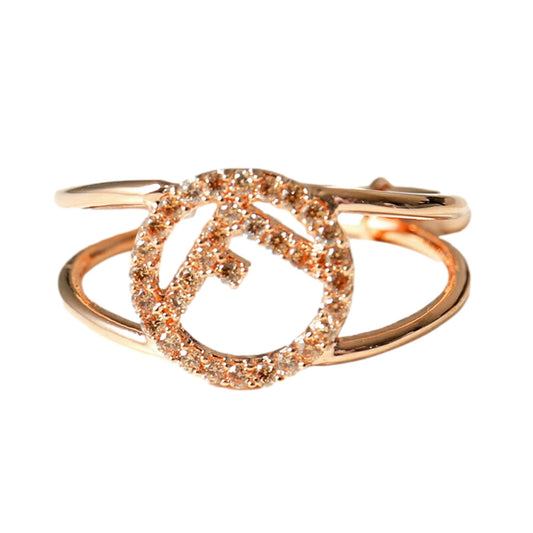 Featured image for This Fendi Ring: Crystal Logo Rose Gold Review