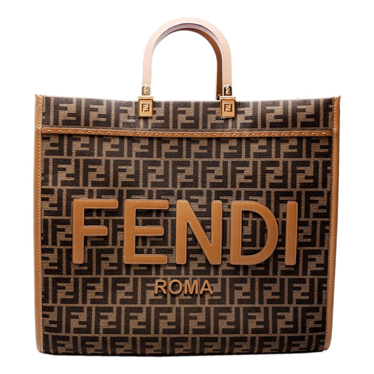 Featured image for Fendi Sunshine Tote Review: Brown Zucca Large Leather Tote