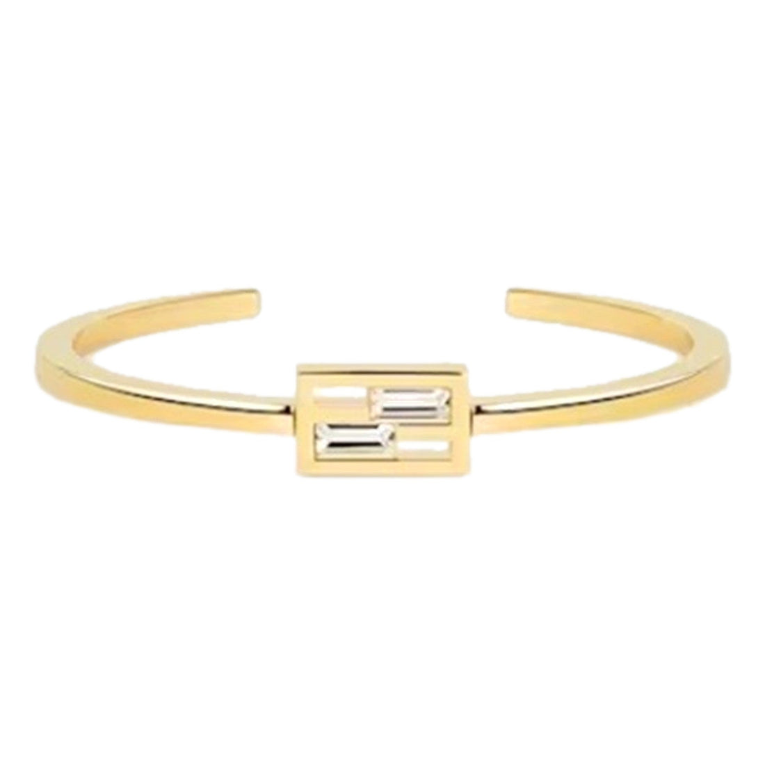 Featured image for Fendi Baguette Crystal Gold Cuff Review for Women