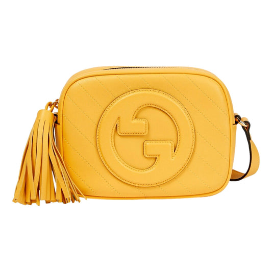 Featured image for Gucci Blondie Yellow Lambskin Crossbody Handbag Review