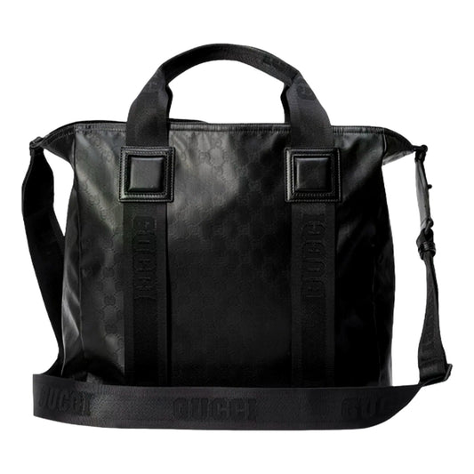 Featured image for Gucci GG Crystal Black Canvas Travel Tote Bag Review
