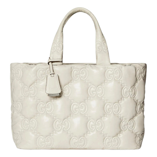 Featured image for Gucci Cream White Tote Review: GG Guccissima Tote