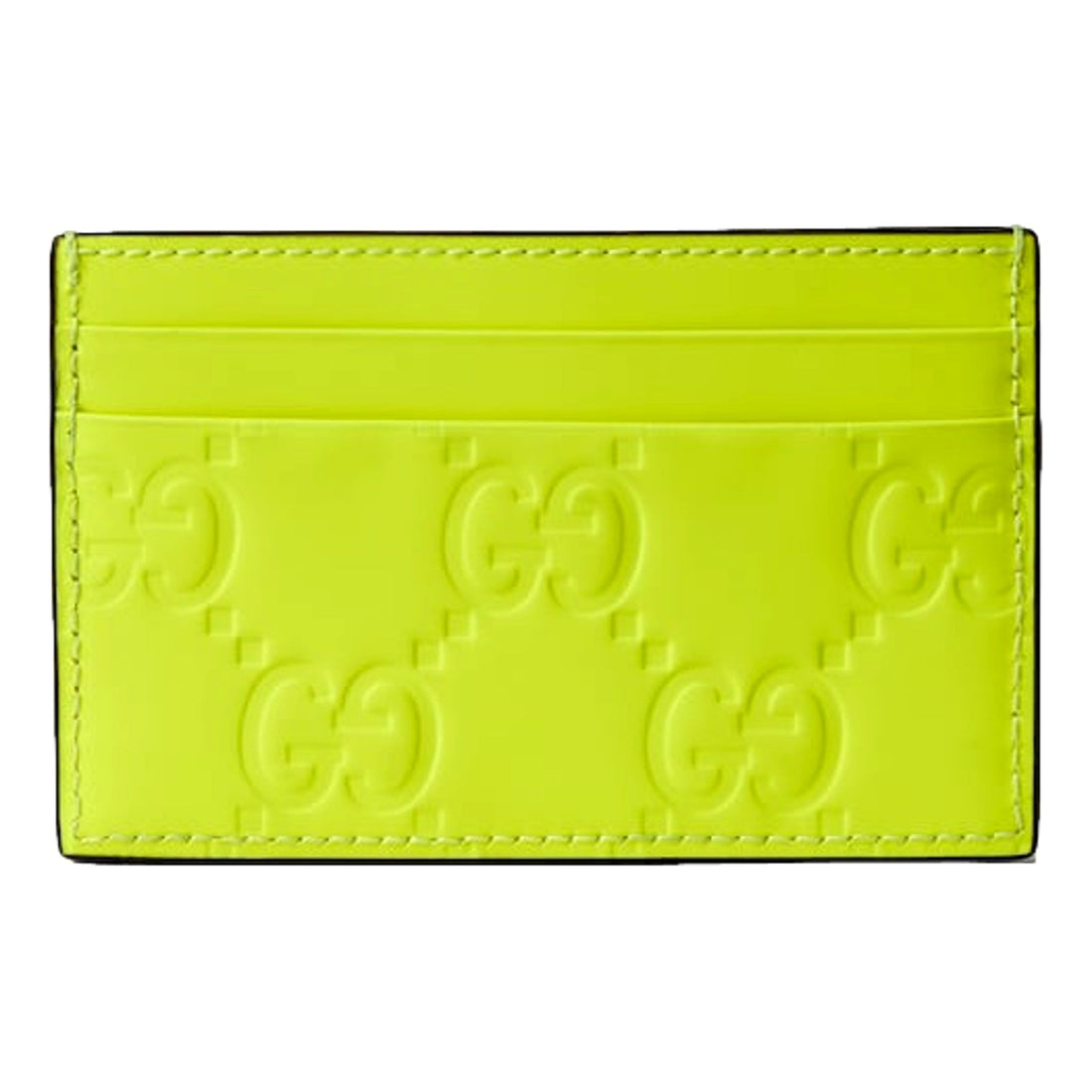 Featured image for Gucci GG Rubber Effect Neon Yellow Card Case Review