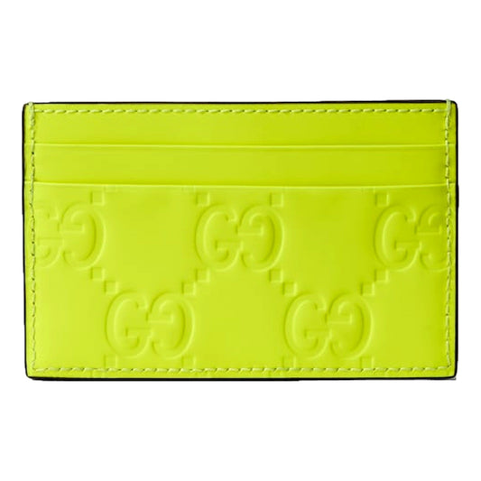 Featured image for Gucci GG Rubber Effect Neon Yellow Card Case Review