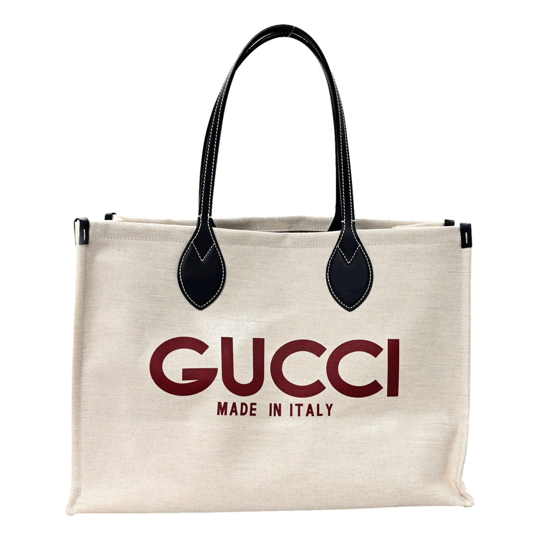 Featured image for Gucci Supreme Canvas Tote Review: Navy Logo Print