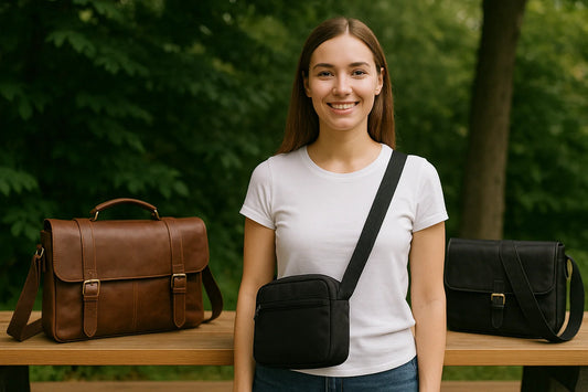 Professional header image for comparison analysis: Crossbody vs. Messenger Bags: Find Your Perfect Fit