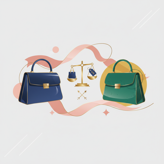 Illustration for New vs. Pre-Owned Luxury Handbags: Shop Bags LLC's Essential Buying Guide
