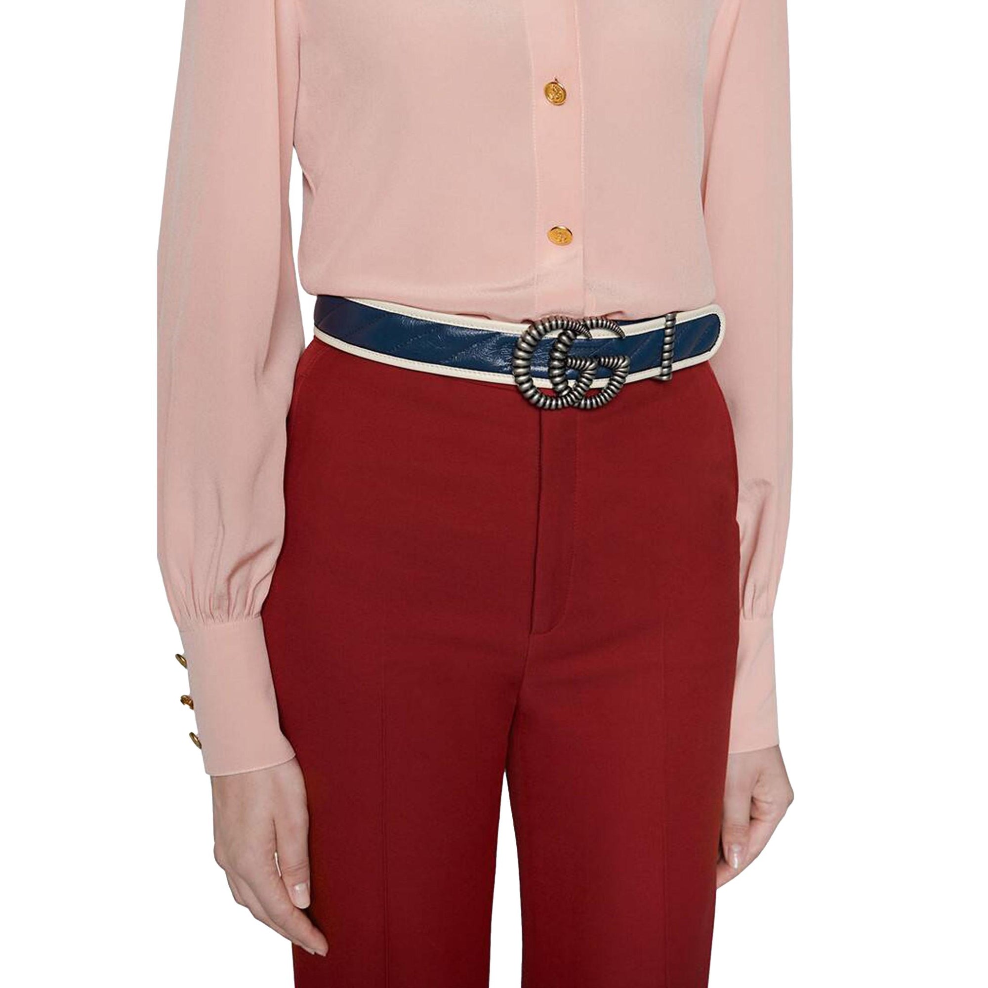 Gucci Leather Belt: Elegant Torchon GG Design - Shop Now!