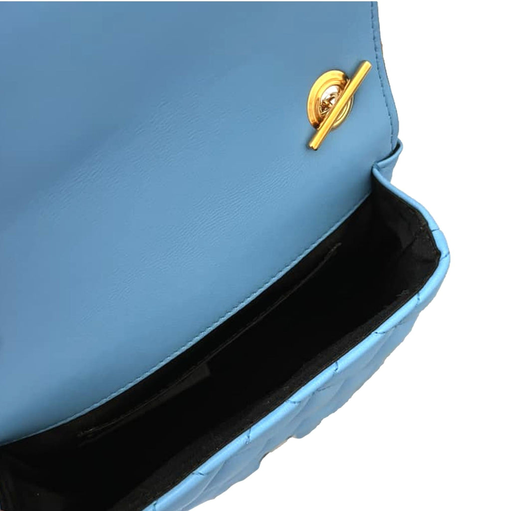 Luxurious Versace Leather Chain Crossbody - Style Meets Function