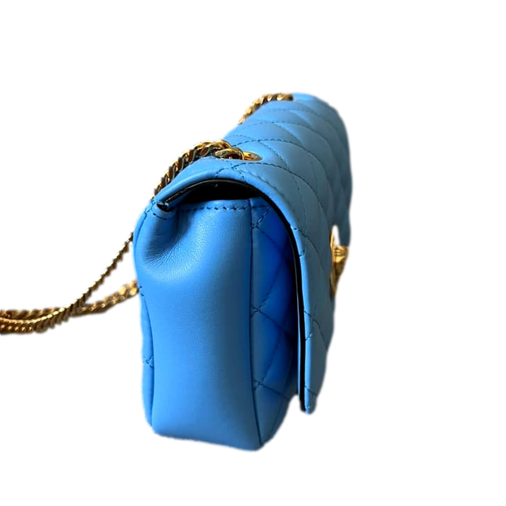 Luxurious Versace Leather Chain Crossbody - Style Meets Function