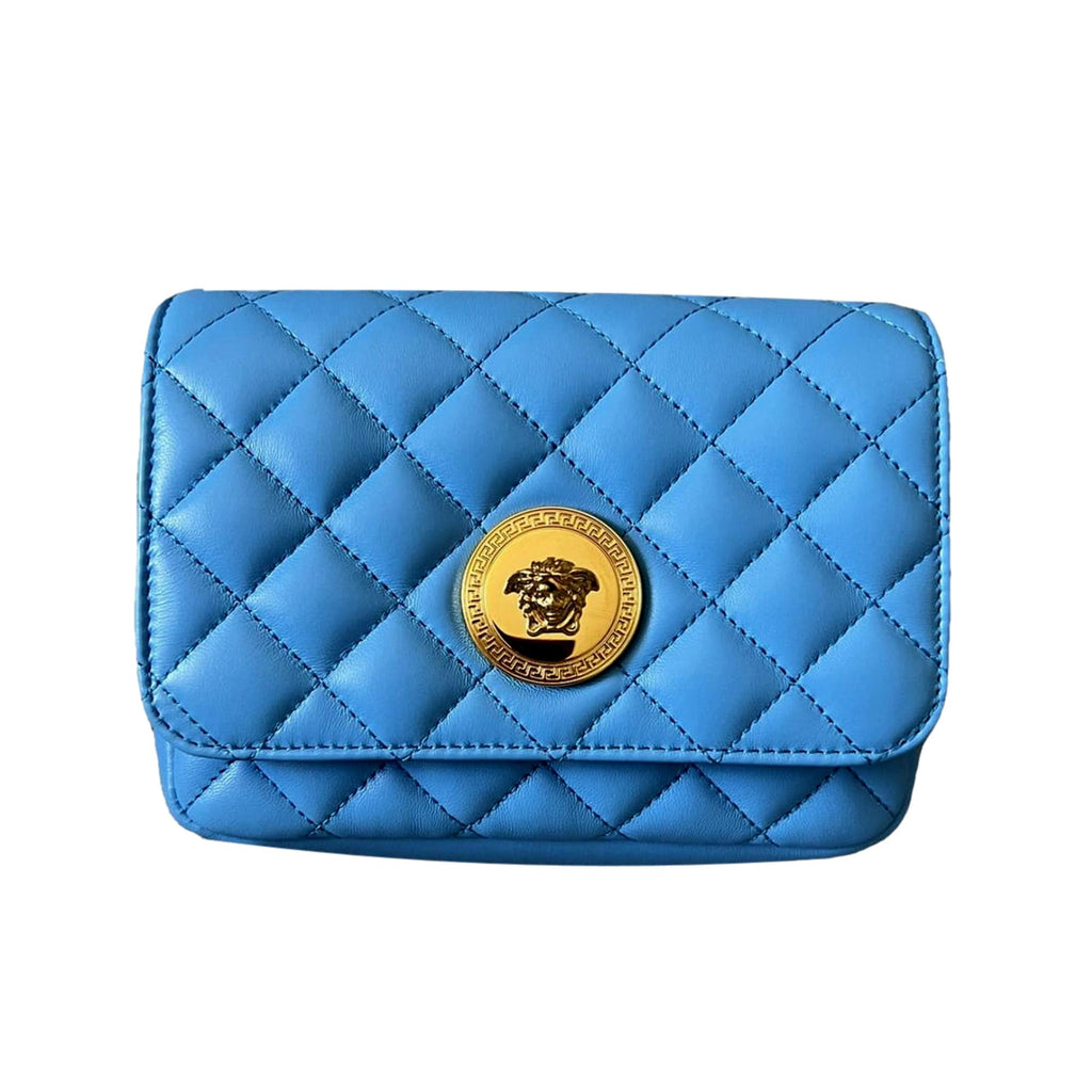 Luxurious Versace Leather Chain Crossbody - Style Meets Function