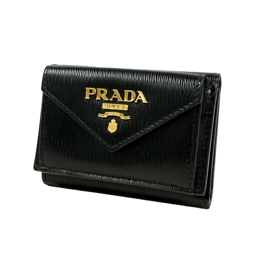 Stylish Prada Envelope Trifold Wallet - Compact & Elegant Accessory