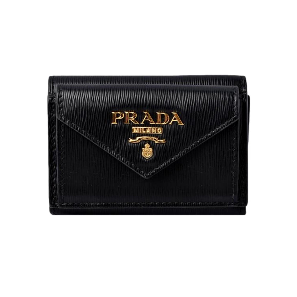 Stylish Prada Envelope Trifold Wallet - Compact & Elegant Accessory