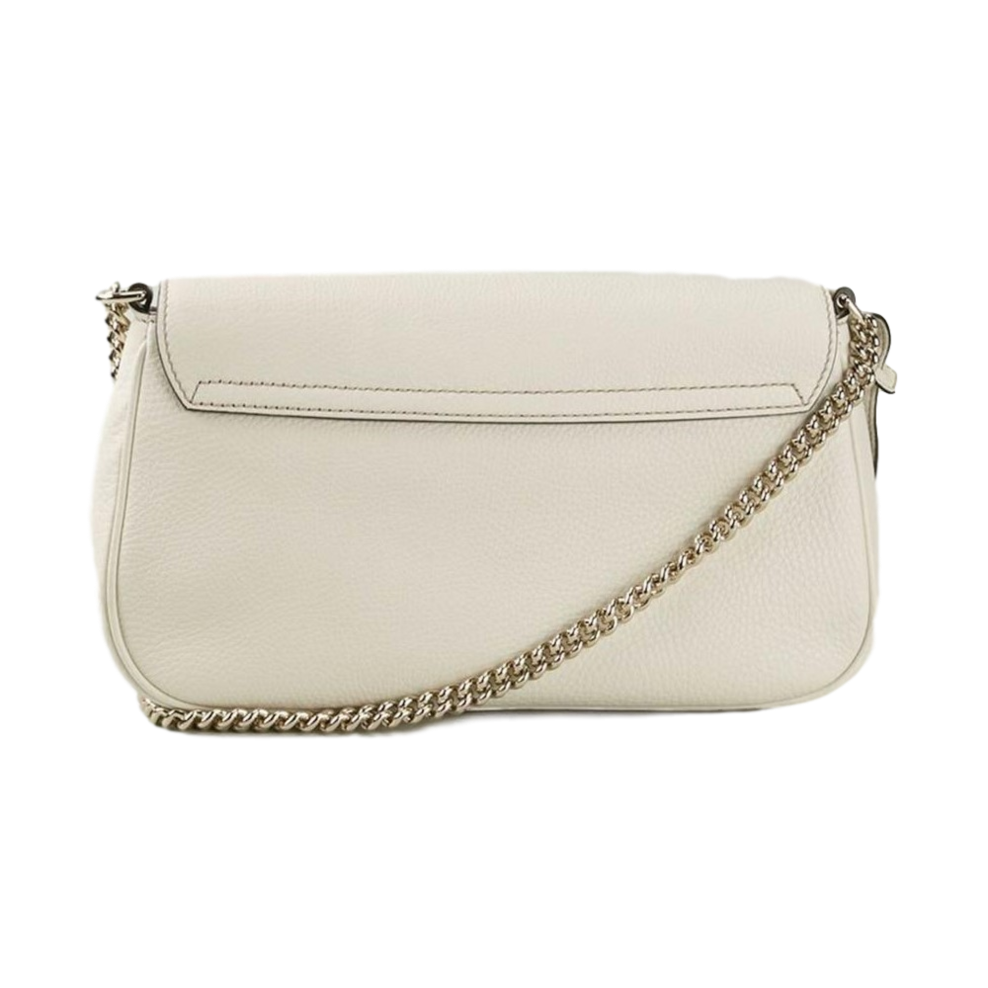 Gucci Soho Disco Crossbody - Ivory Elegance with Gold Chain