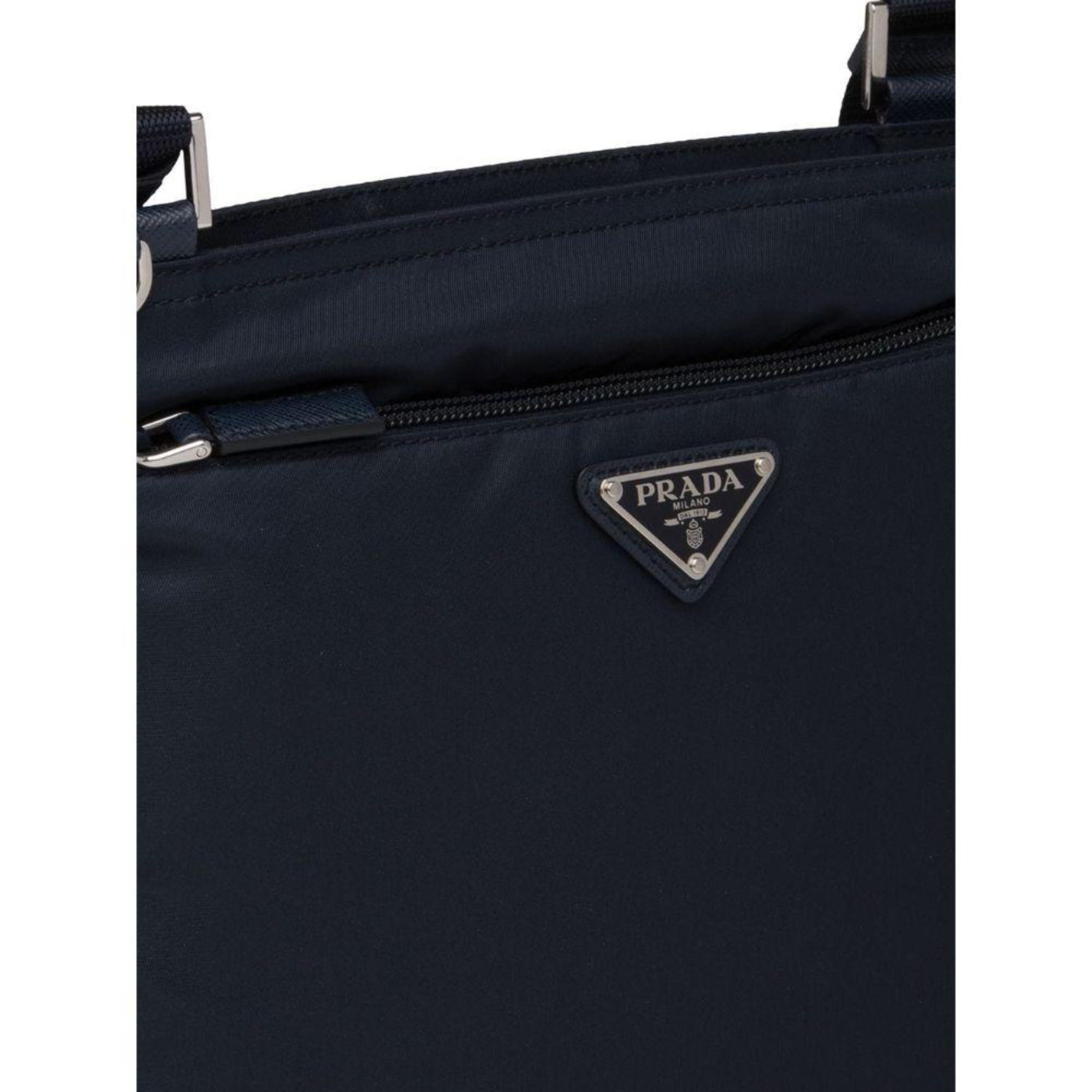 Prada Tessuto Saffiano Black Messenger Bag – Style Meets Functionality