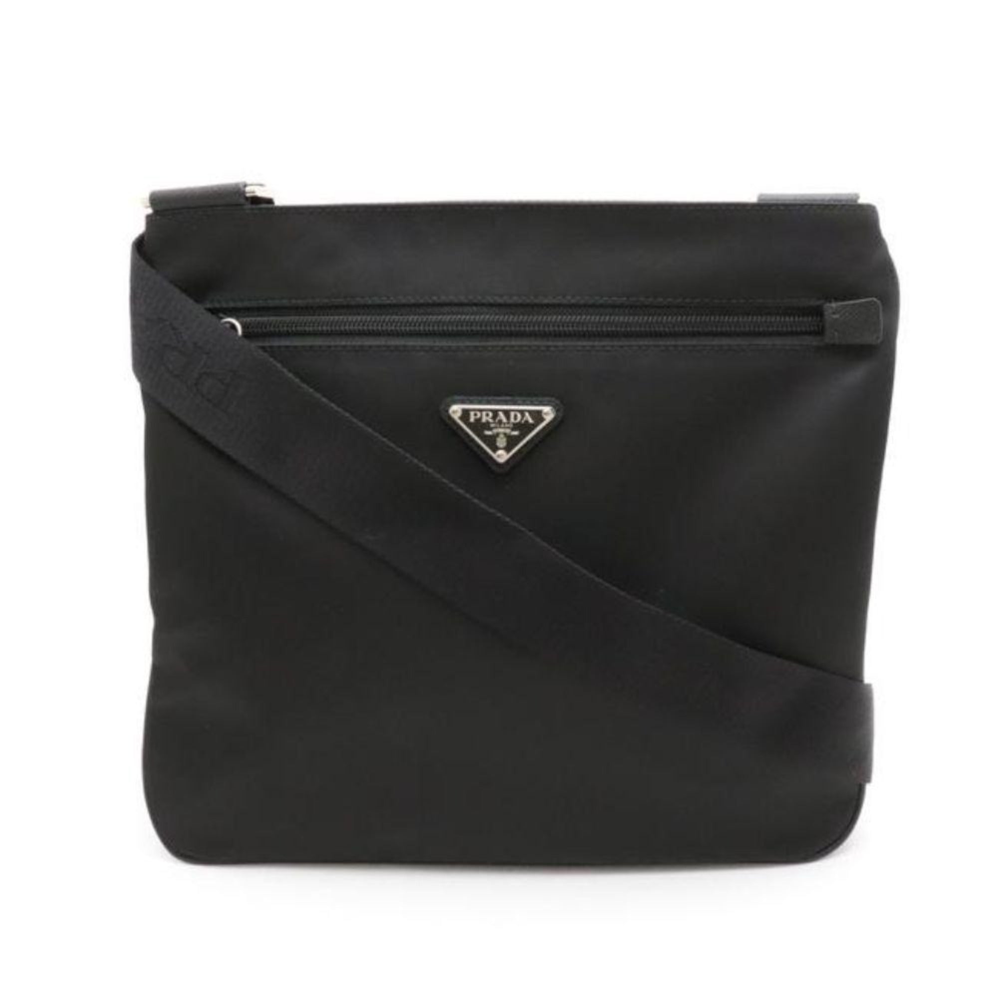 Prada Tessuto Saffiano Black Messenger Bag – Style Meets Functionality
