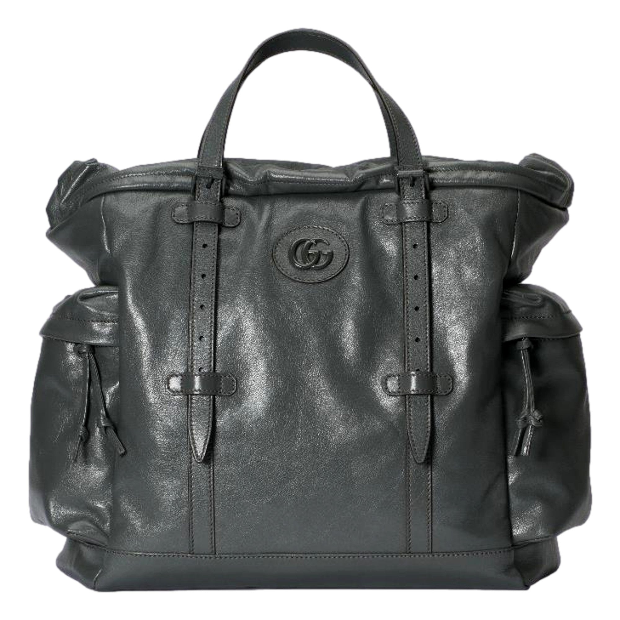 Gucci Gray Leather Tote: Luxury, Style & Functionality