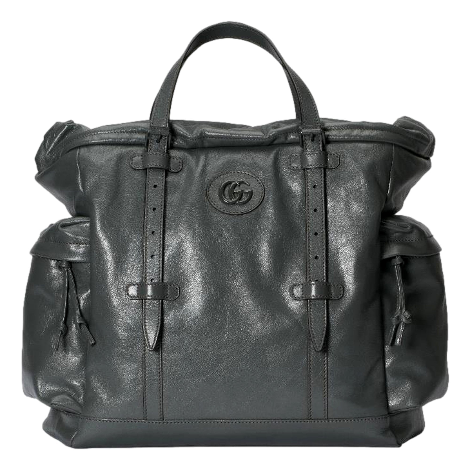 Gucci Gray Leather Tote: Luxury, Style & Functionality