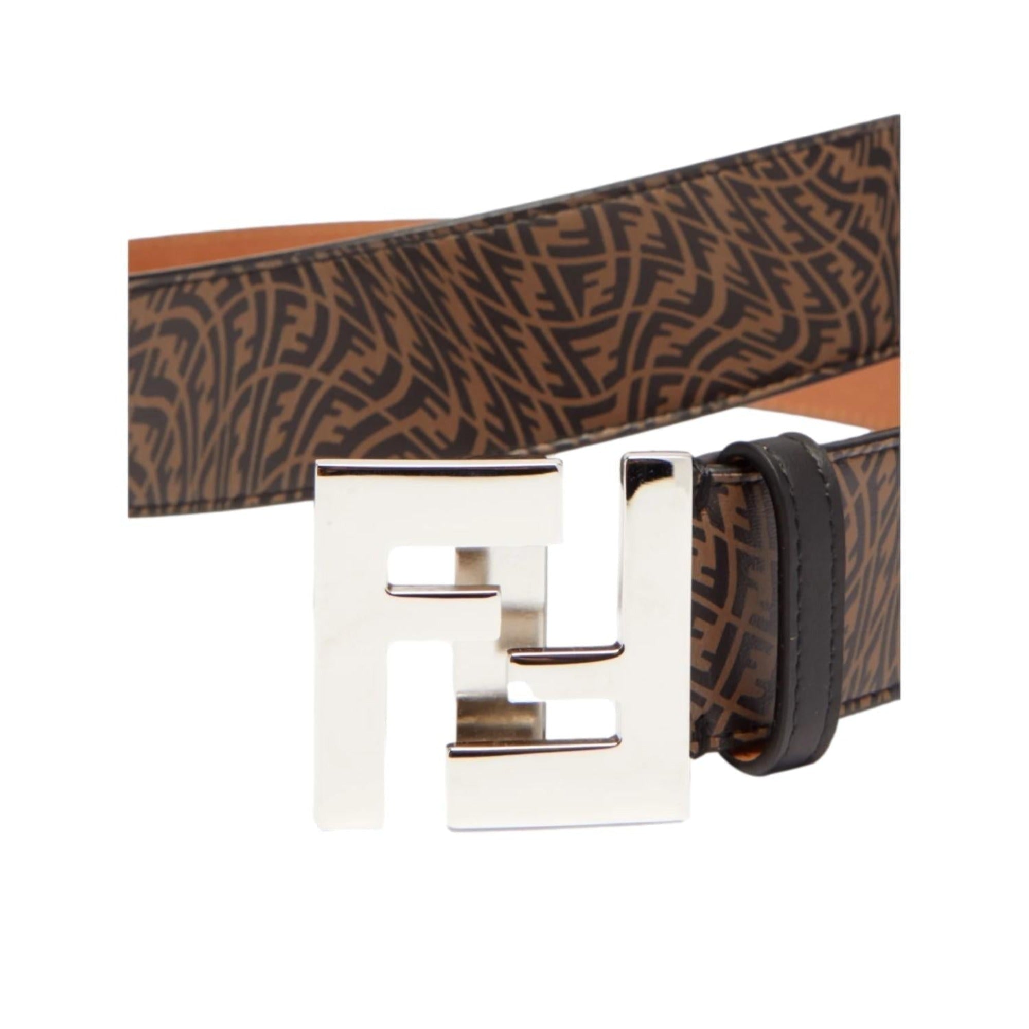 Fendi Mens Leather Belt: Stylish Vertigo Design Fendi Belt