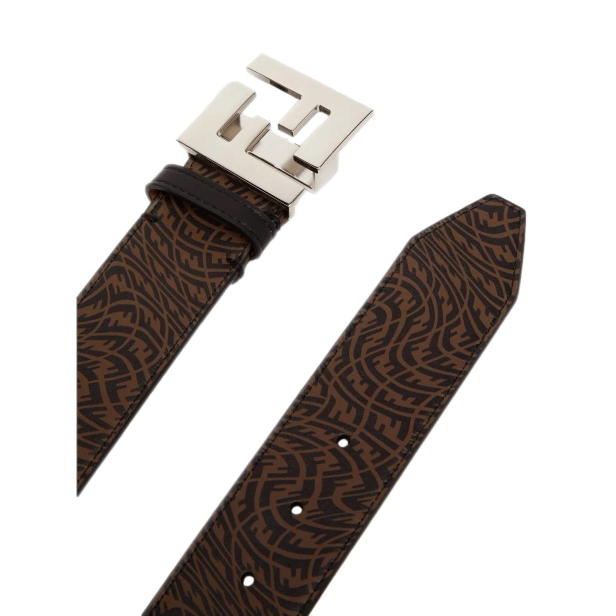 Fendi Mens Leather Belt: Stylish Vertigo Design Fendi Belt