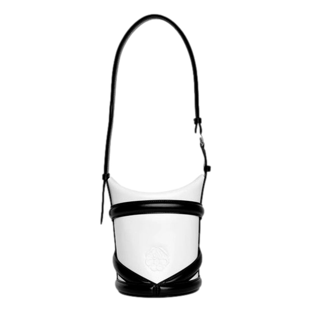 Alexander McQueen Curve Soft Ivory Bucket Bag - Luxury Style & Design -   Shop Bags LLC 