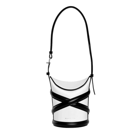 Alexander McQueen Curve Soft Ivory Bucket Bag - Luxury Style & Design -   Shop Bags LLC 