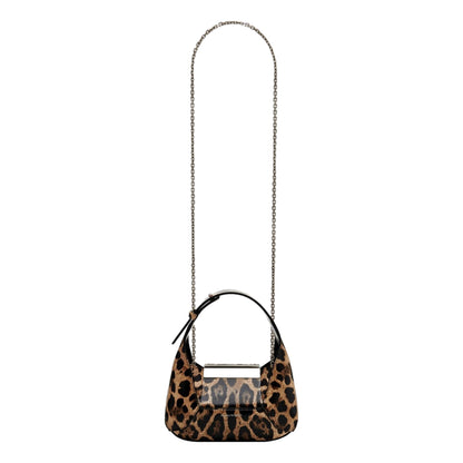 Alexander McQueen Leopard Print Jewelled Shoulder Bag Skull Knuckle -   Shop Bags LLC 