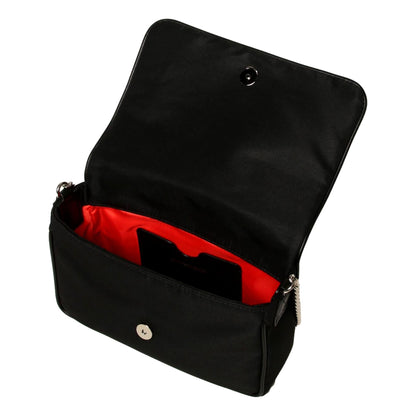 Alexander McQueen Small Black Nylon Skull Shoulder Bag -  