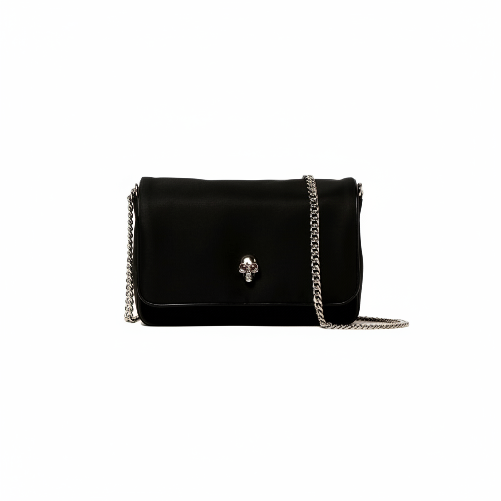 Alexander McQueen Skull Shoulder Bag - Compact & Stylish Nylon Design -   Shop Bags LLC 