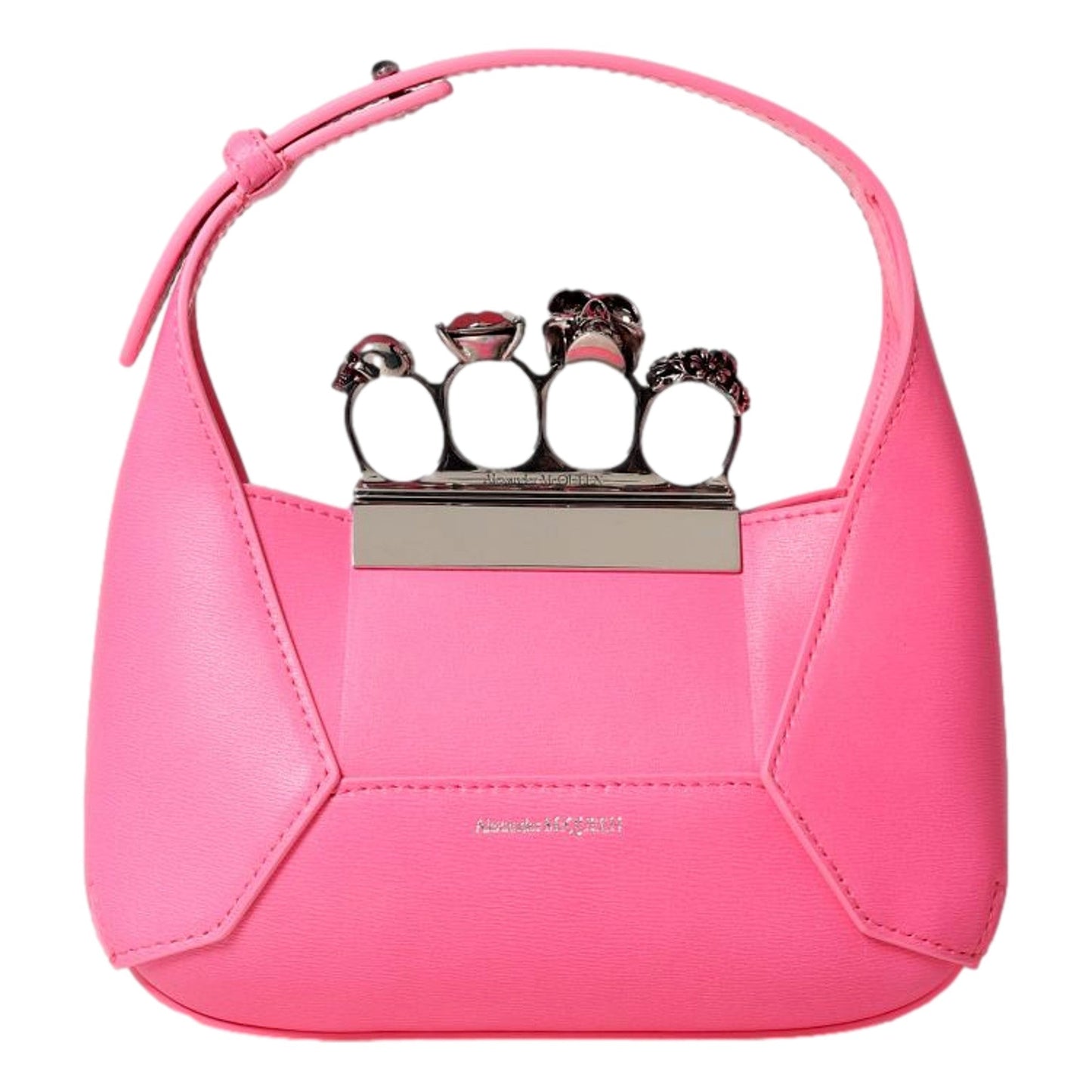 Alexander Mcqueen The Jewelled Hobo Mini Bag in Pink -   Shop Bags LLC 