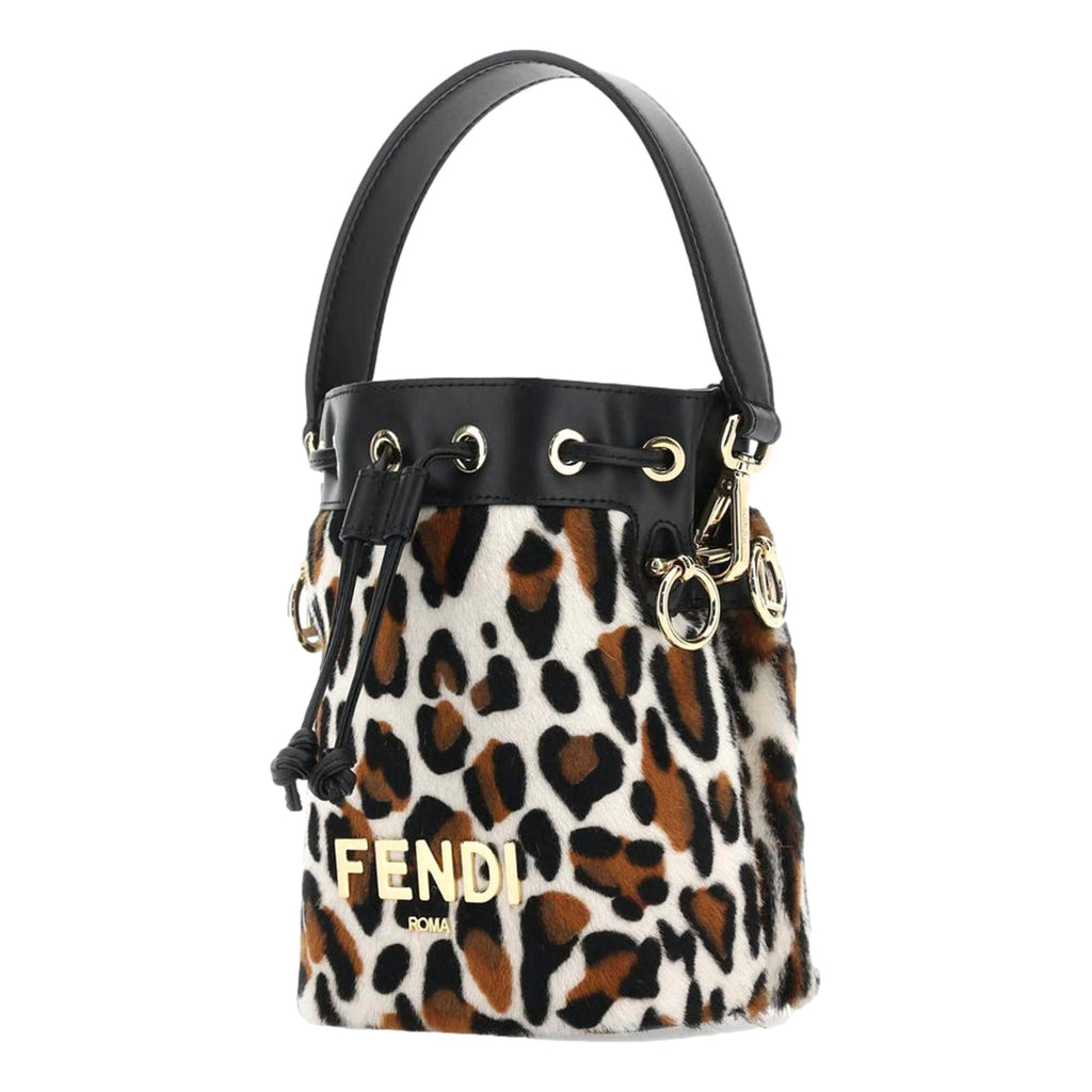 Animal Print Mini Crossbody Bucket Bag - Luxurious Fendi Mon Tresor -   Shop Bags 