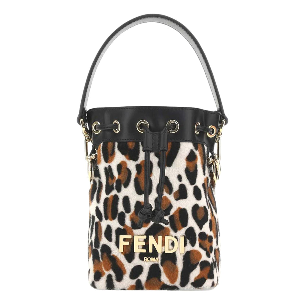 Animal Print Mini Crossbody Bucket Bag - Luxurious Fendi Mon Tresor -   Shop Bags 