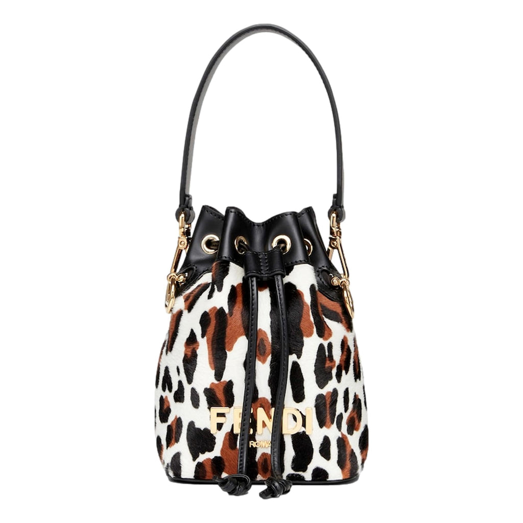 Animal Print Mini Crossbody Bucket Bag - Luxurious Fendi Mon Tresor -   Shop Bags 
