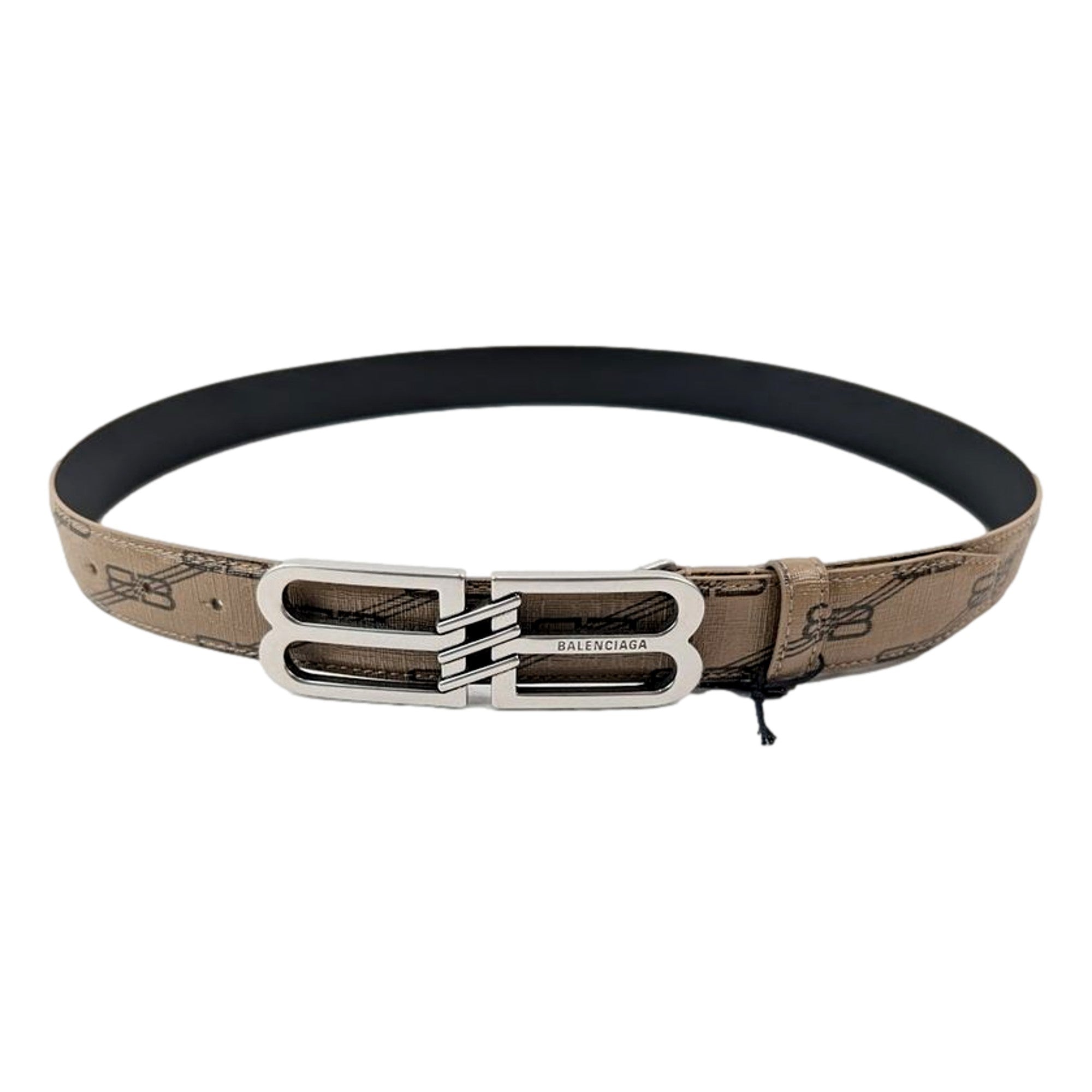 Balenciaga BB Signature Canvas Leather Belt - Elegant Monogram -   Shop Bags LLC
