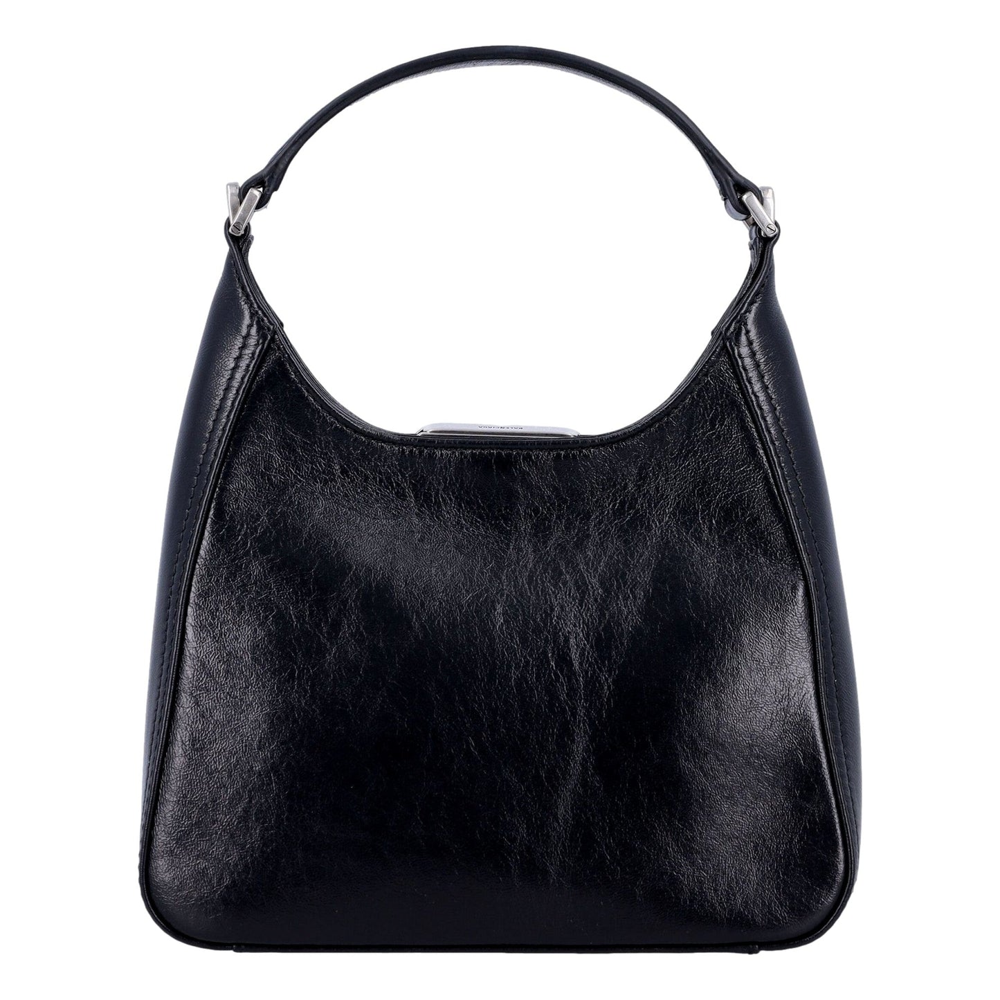Balenciaga BB Soft Hobo Black Calfskin Leather Black Mini Shoulder Bag -   Shop Bags LLC 