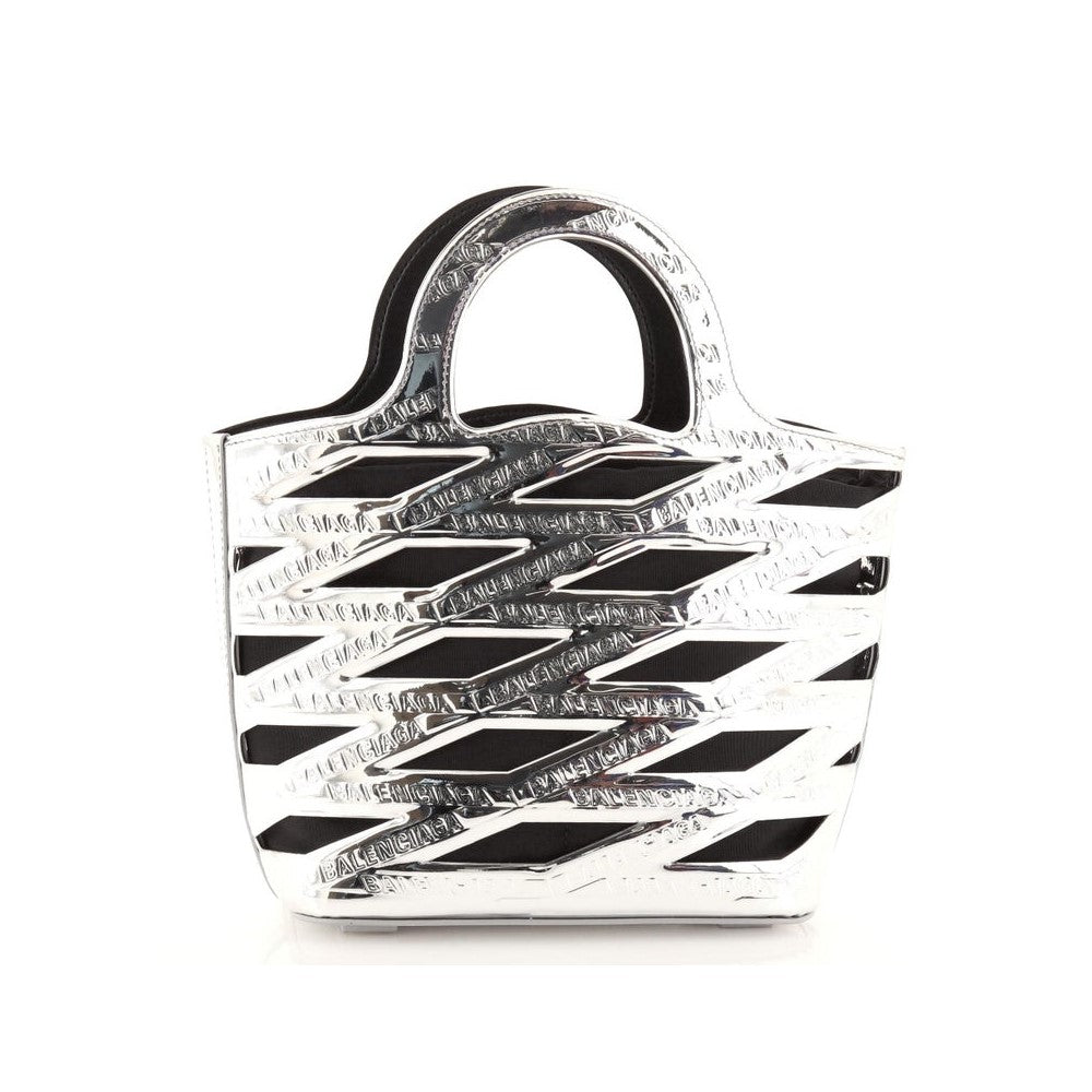 Balenciaga Bag: Neo Basket Handbag & Satchel in Metallic Silver -   Shop Bags LLC 