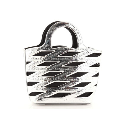 Balenciaga Bag: Neo Basket Handbag & Satchel in Metallic Silver -   Shop Bags LLC 