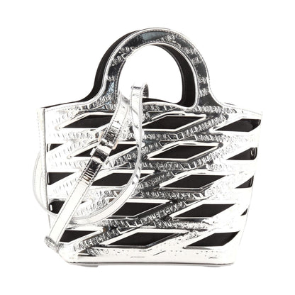 Balenciaga Bag: Neo Basket Handbag & Satchel in Metallic Silver -   Shop Bags LLC 