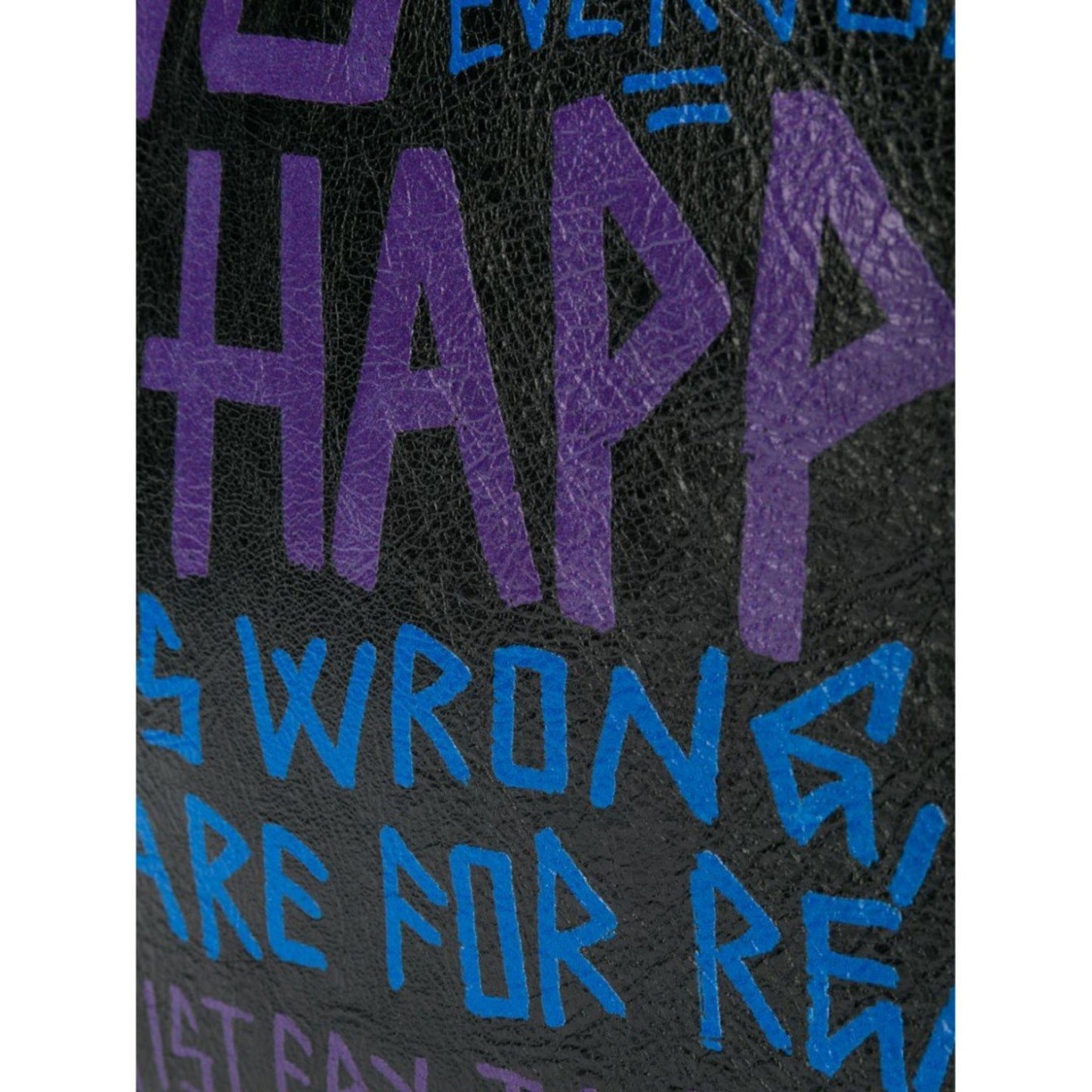 Balenciaga Bazar Graffiti Leather Pouch - Edgy Style for Any Occasion -   Shop Bags LLC