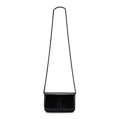 Balenciaga Black Calfskin Leather Chain Wallet Shoulder Bag -   Shop Bags LLC