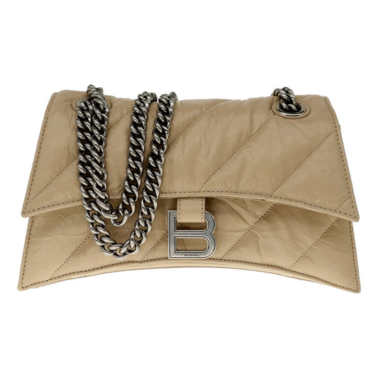 Balenciaga Crush Quilted Leather Bag: Luxury & Elegance in Taupe -   Shop Bags LLC 