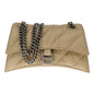 Balenciaga Crush Quilted Leather Bag: Luxury & Elegance in Taupe -   Shop Bags LLC 