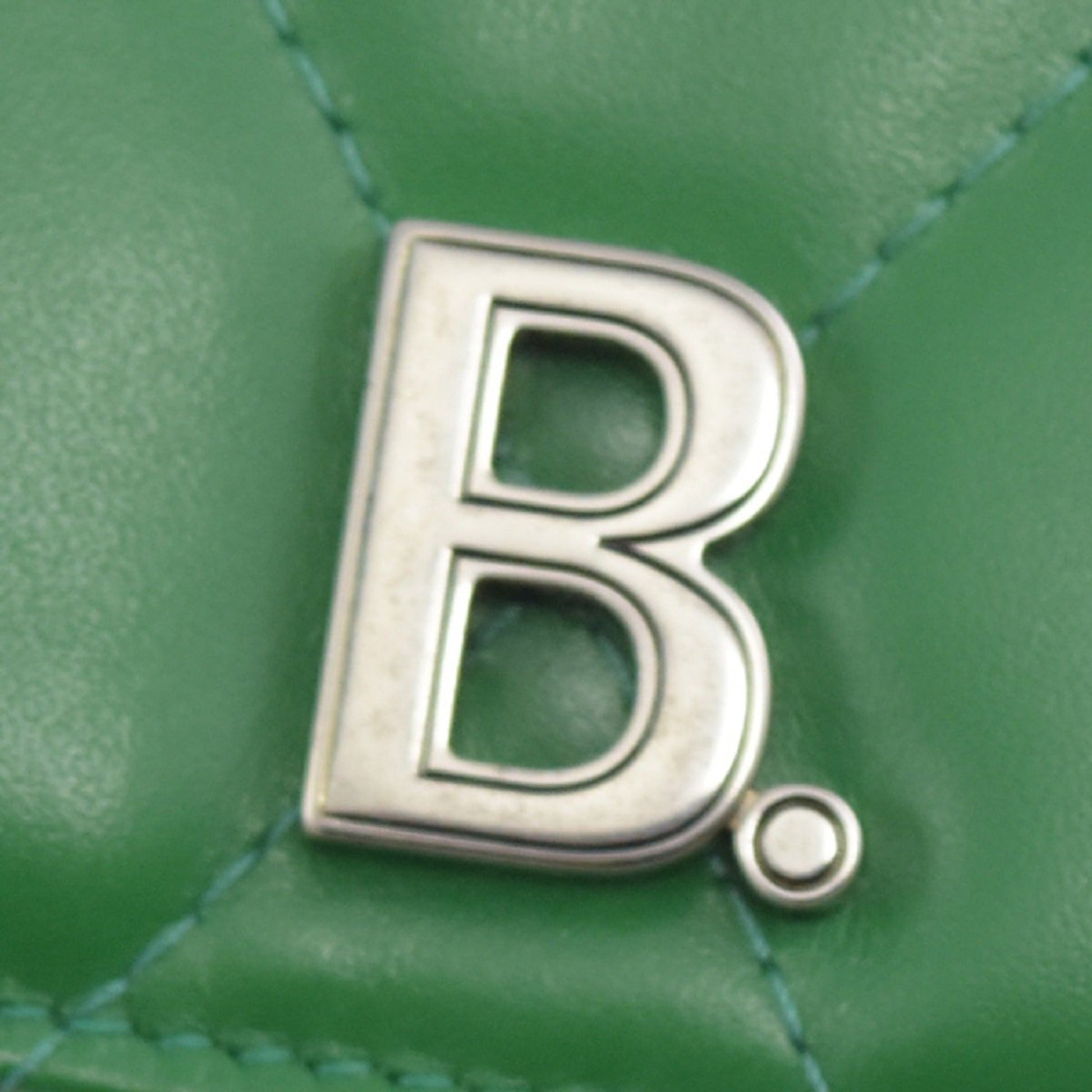 Balenciaga Leaf Green Quilted Nappa Leather Mini Wallet - Luxury Style -   Shop Bags LLC