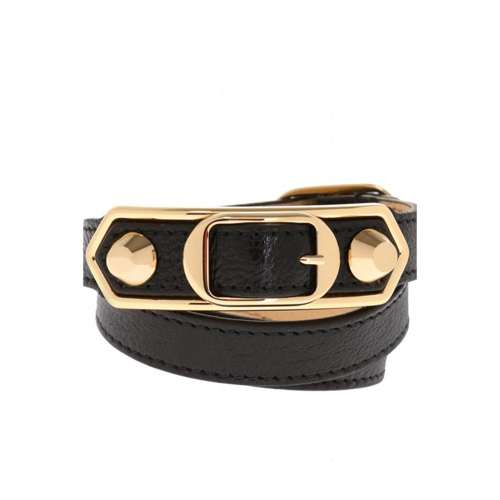 Balenciaga Navy Blue Shiny Leather Wrap Bracelet - Elegant Accessory -   Shop Bags LLC