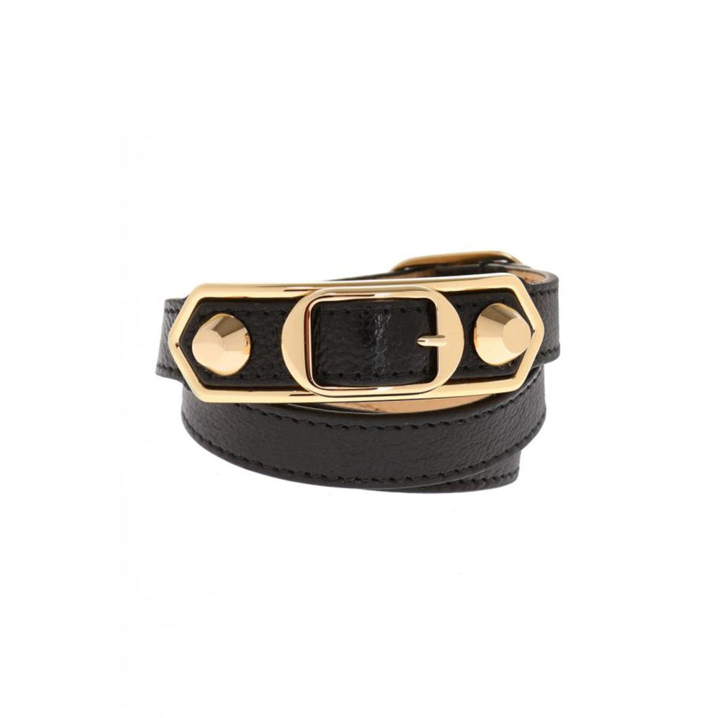 Balenciaga Navy Blue Shiny Leather Wrap Bracelet - Elegant Accessory -   Shop Bags LLC