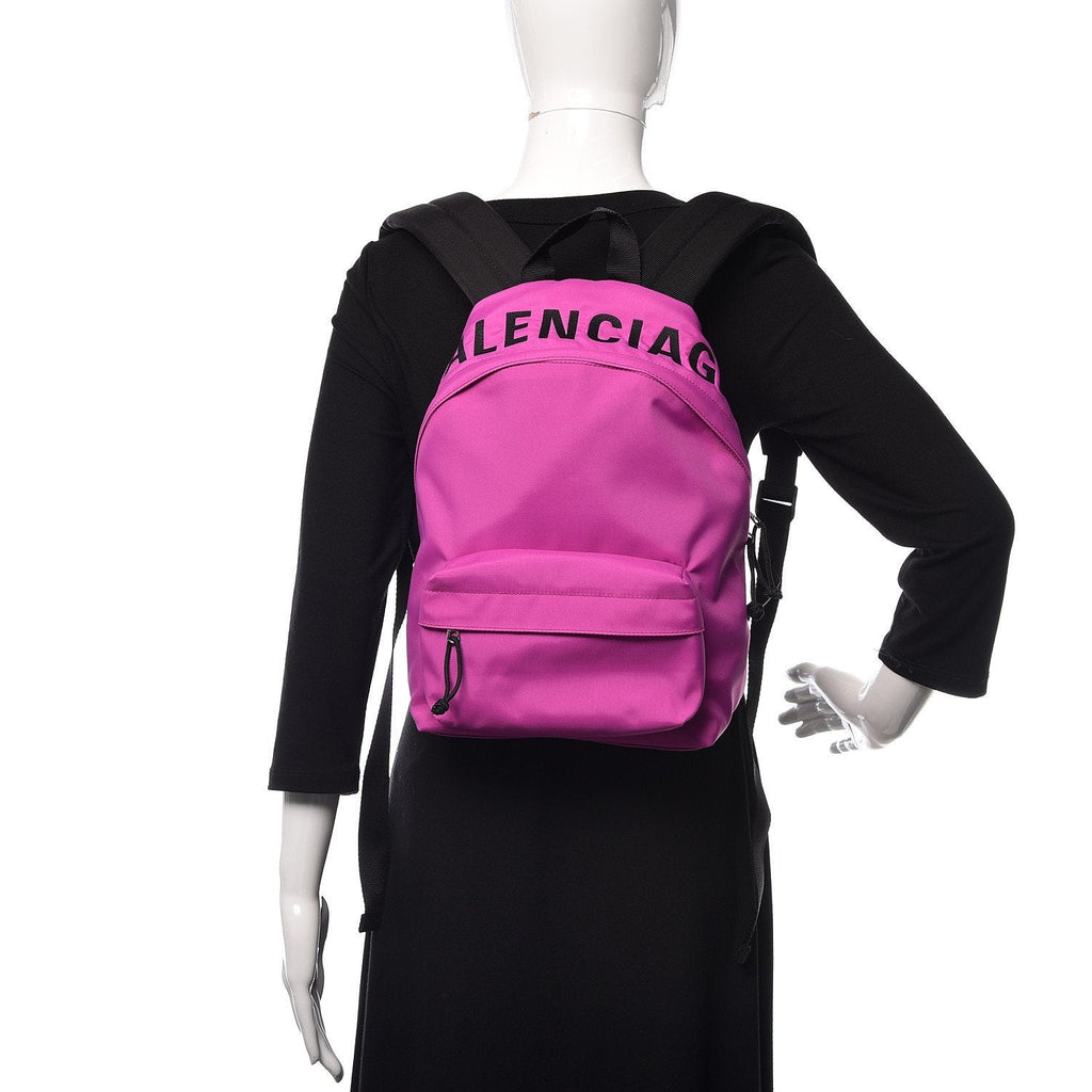 Balenciaga Pink Logo Wheel Sport Backpack – Bold Style & Function -   Shop Bags LLC