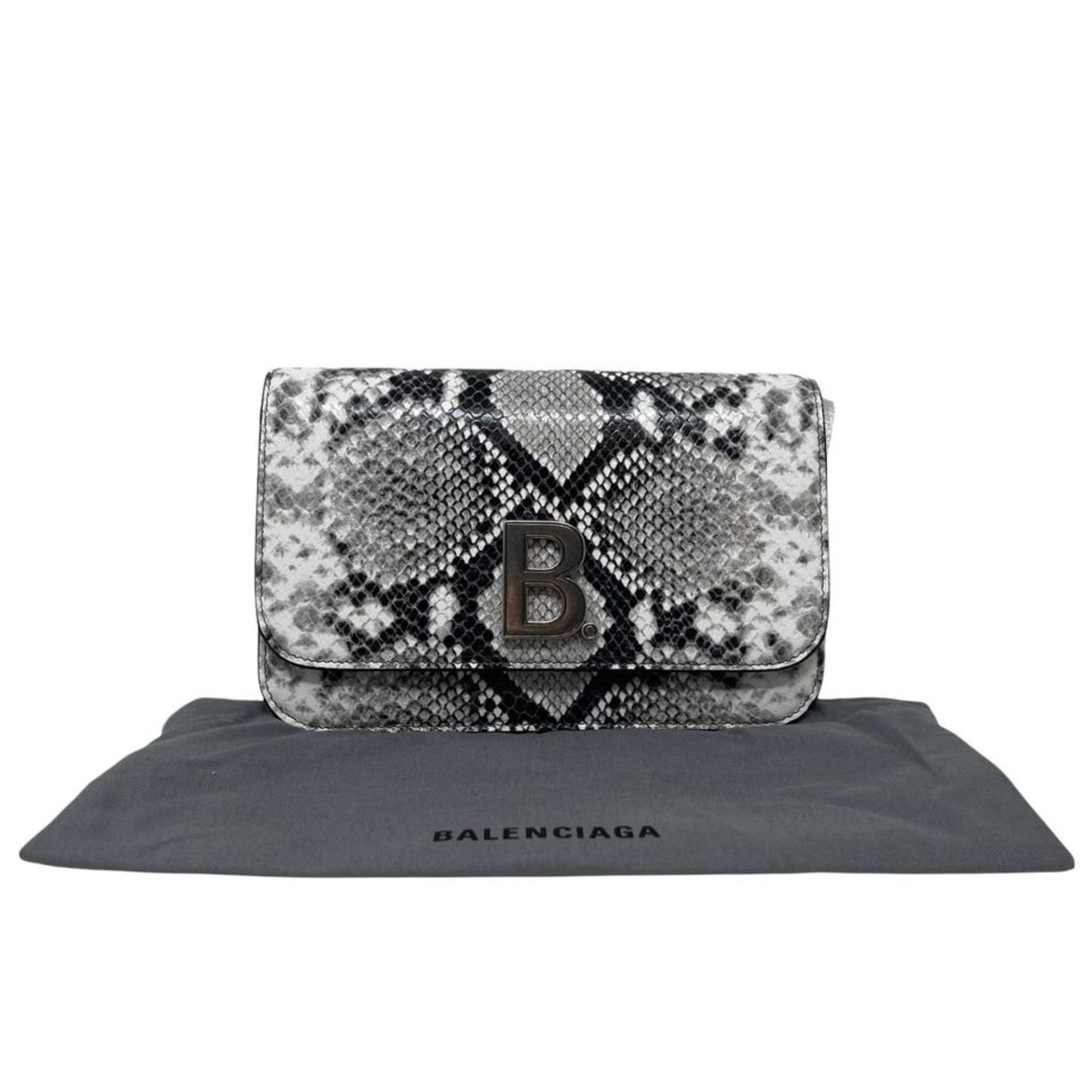 Balenciaga Python Print Wallet: Luxury Leather Chain Bag Elegance -   Shop Bags LLC